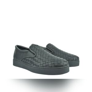 Sz 40 NIB $680 Bottega Veneta Dodger Intrecciato woven leather loafers